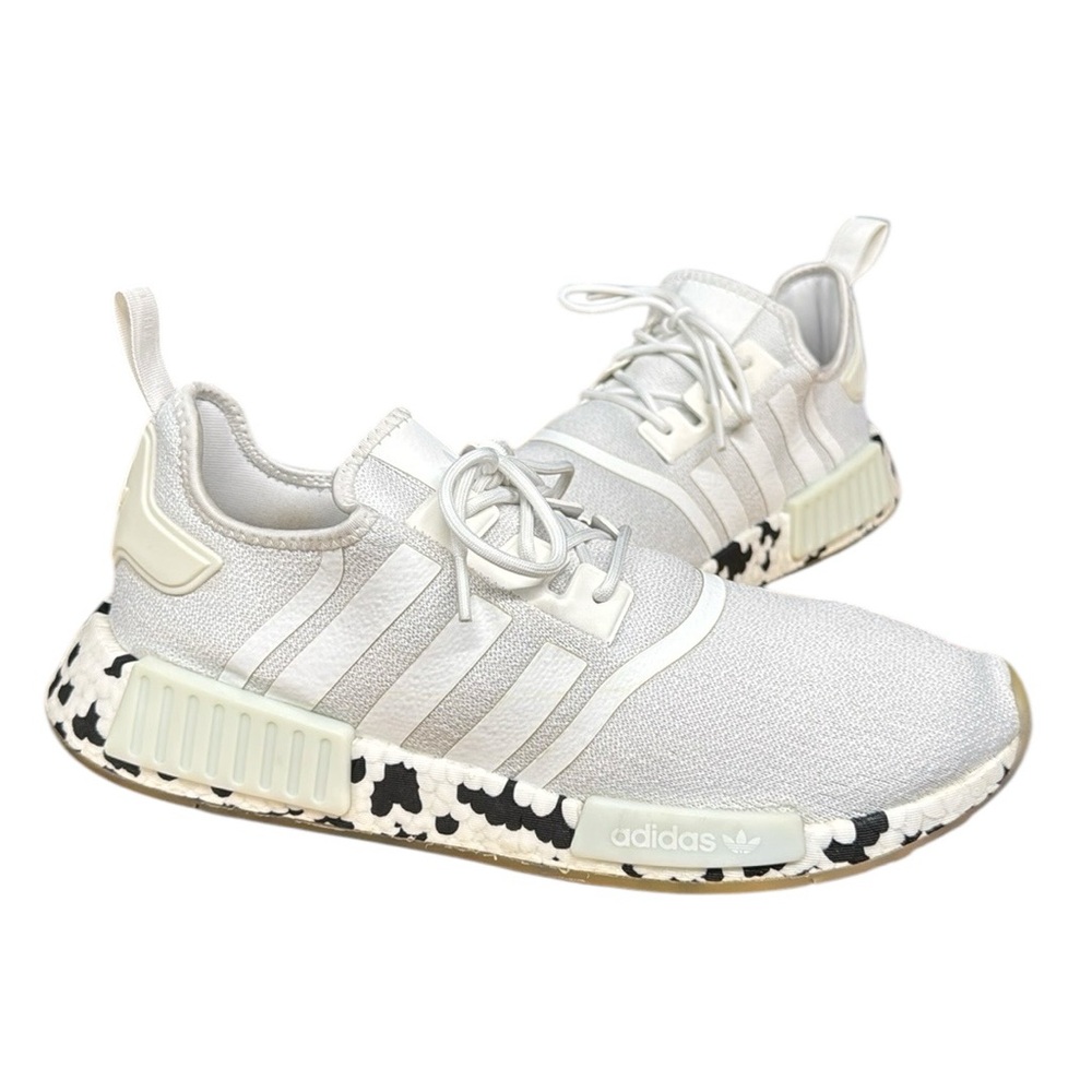 Adidas Originals NMD R1 White Black Speckled Camo #GZ4307 Shoes Men's Size 12